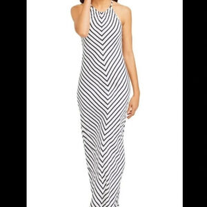 J. Mclaughlin Lia Striped Maxi Dress M
